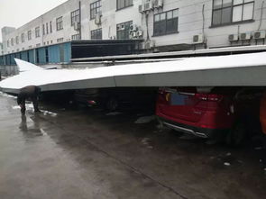 嘉兴一工厂停车棚被积雪压塌,砸坏多辆轿车......